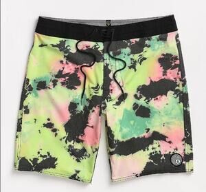 Volcom Boys Bolinas Stoney Tie Dye Board Shorts Boys Size 18 (29)